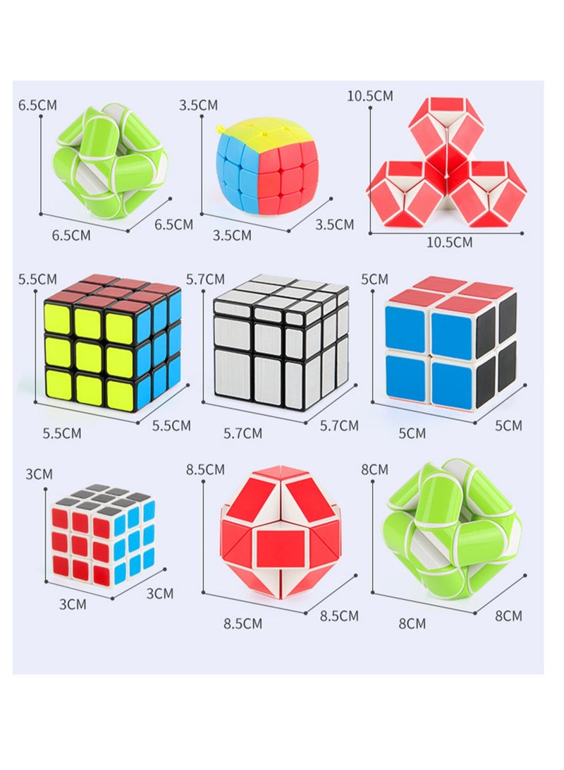 Rubik's Cube Ruler Series Gift Box Set Two- and Three-Order Mirror Rubik's Cube Children's Science Educational Toys (NO.FX7759 Rubik's Cube Set) - Image 4